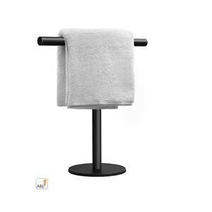 Set of 2 NIB T-Shape Black Matte Towel Holder